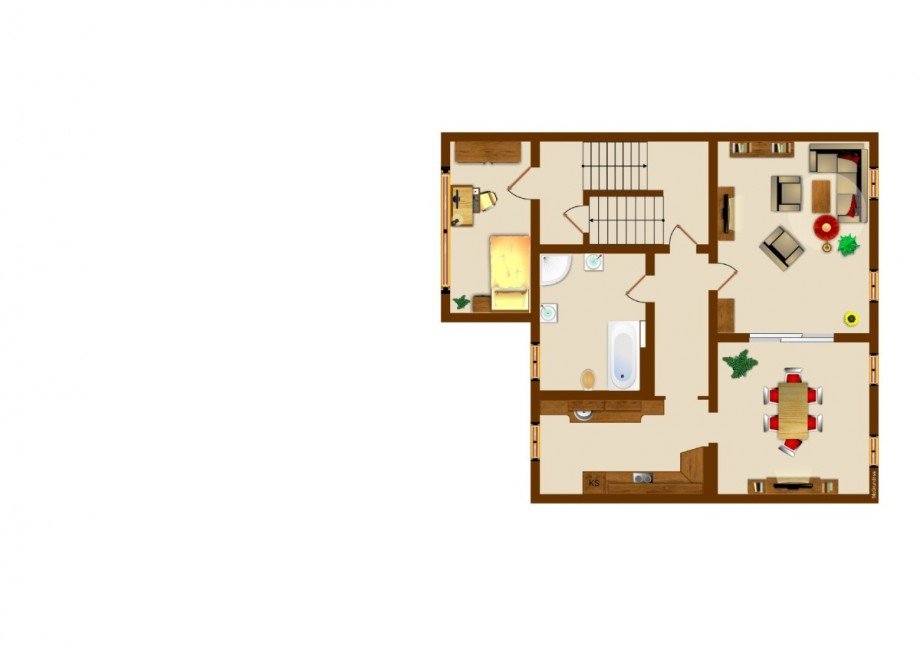 Grundriss OG Zweifamilienhaus K�then