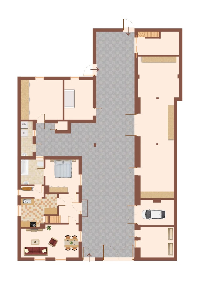 Grundriss EG Einfamilienhaus K�nnern OT Bebitz