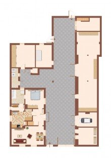 Grundriss EG Ohne K�uferprovision!!! Einfamilienhaus mit viel Nebengelass auf dem Lande