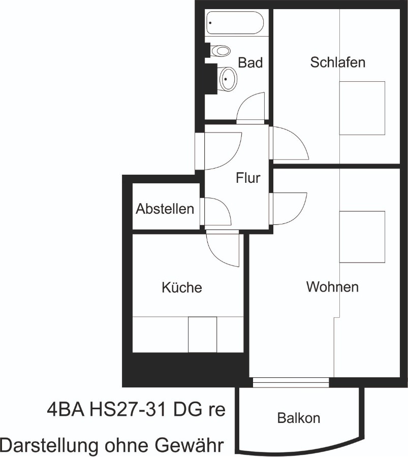 Grundriss Dachgeschosswohnung K�then