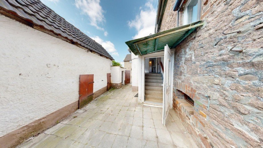 Hauseingang Reihenendhaus S�dliches Anhalt