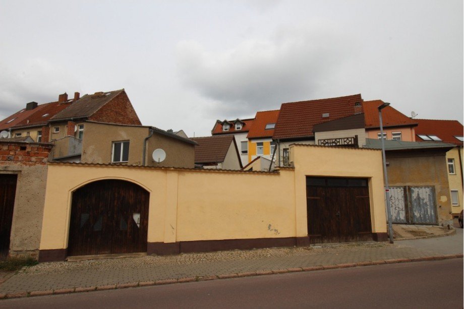 R�ckansicht Reihenendhaus K�then