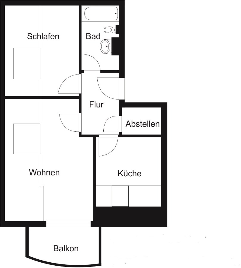 Grundriss Dachgeschosswohnung K�then