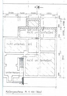 Grundriss Keller OHNE K�UFERPROVISION!!! Schicke Doppelhaush�lfte mit traumhaften Garten in begehrter Lage