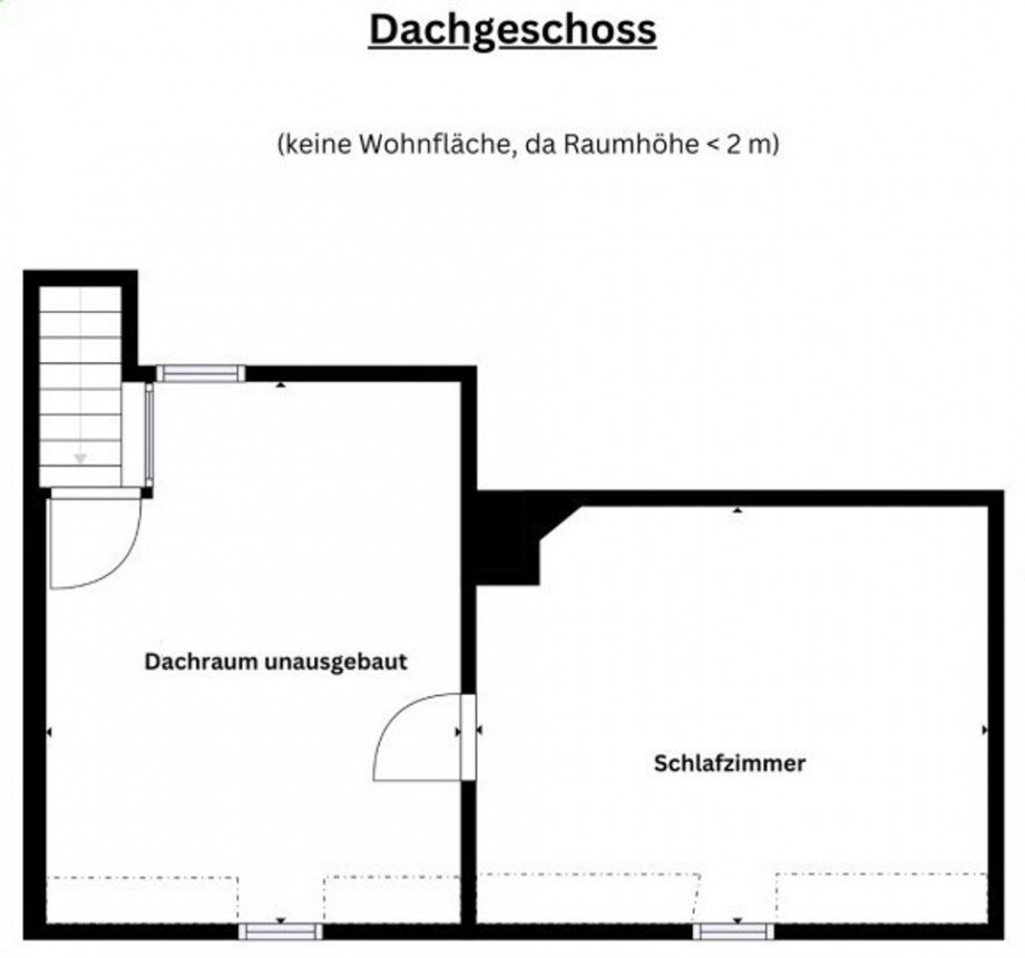 Grundriss DG Reihenmittelhaus Radegast