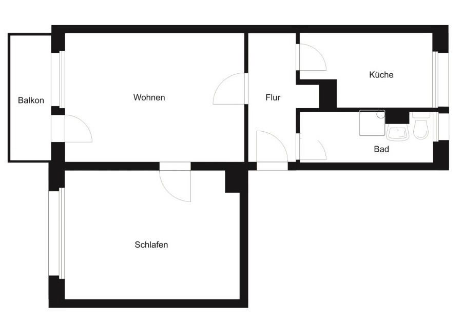 Grundriss Etagenwohnung K�then