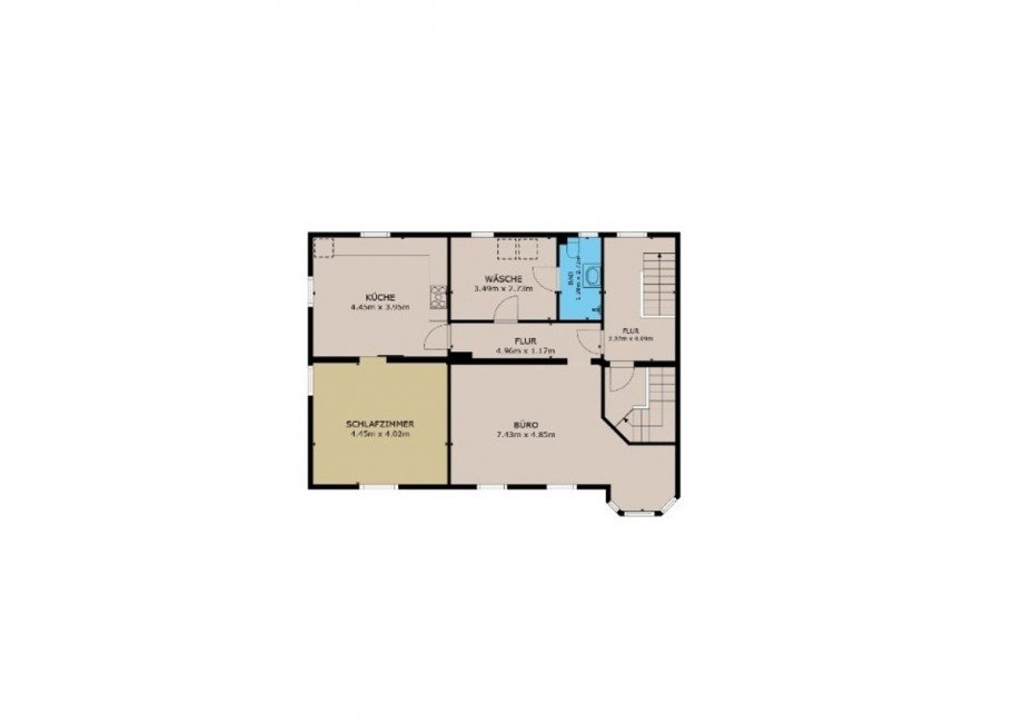 Grundriss OG Mehrfamilienhaus Aken