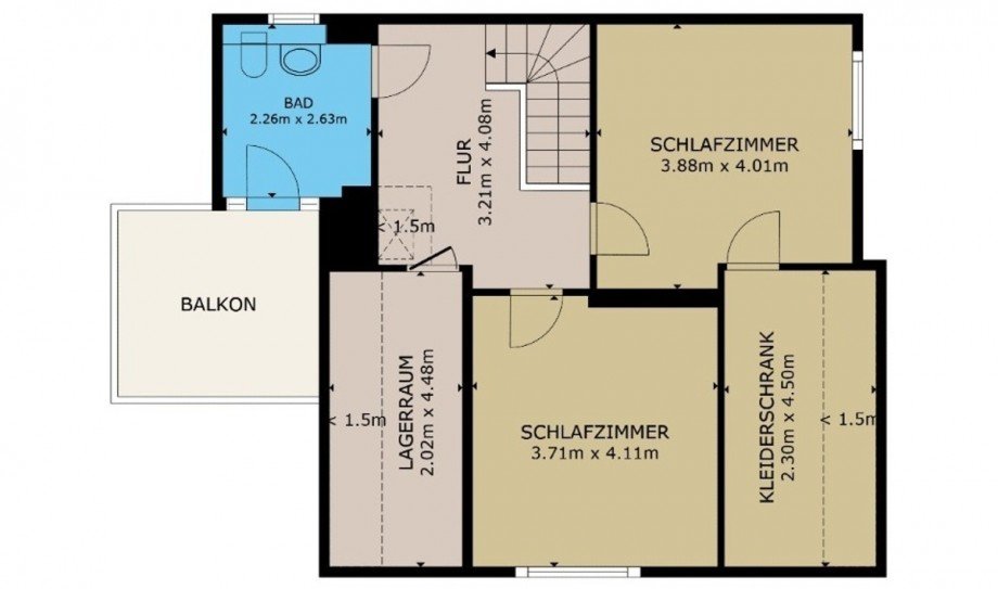 Grundriss DG Doppelhaush�lfte S�dliches Anhalt