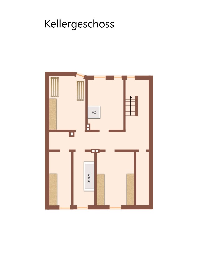 Grundriss KG Reihenmittelhaus Aken