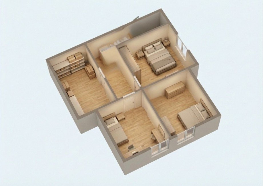 3D DG Doppelhaush�lfte Scheuder