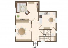 Grundriss EG Ohne K�uferprovision!!! Gem�tliche Doppelhaush�lfte vor den Toren der Kreisstadt