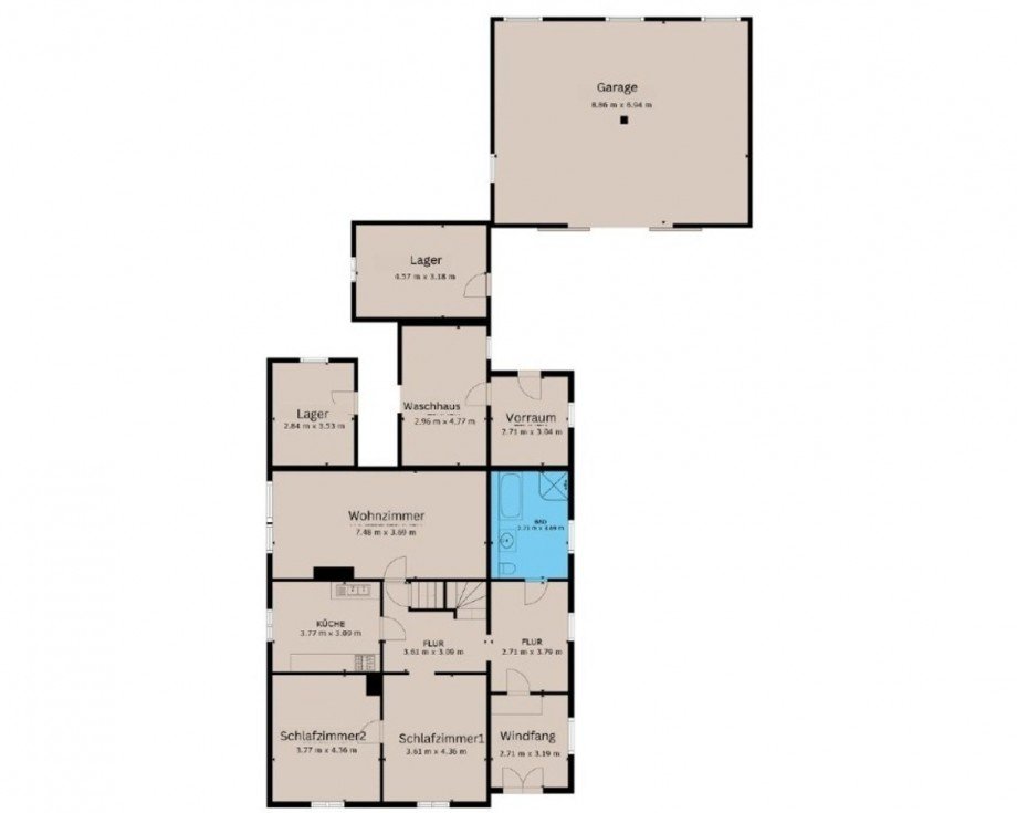 Grundriss EG Einfamilienhaus Stumsdorf