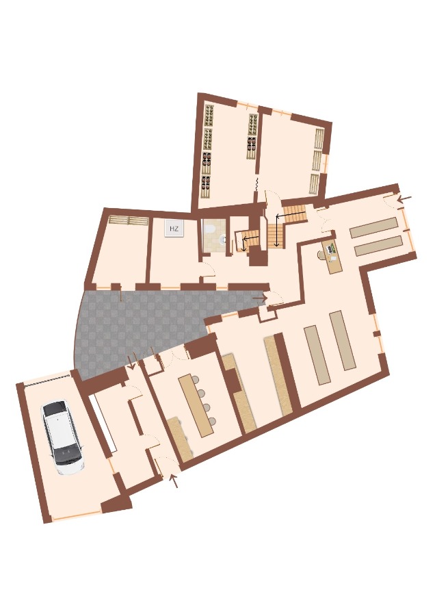 Grundriss EG Stadthaus K�nnern
