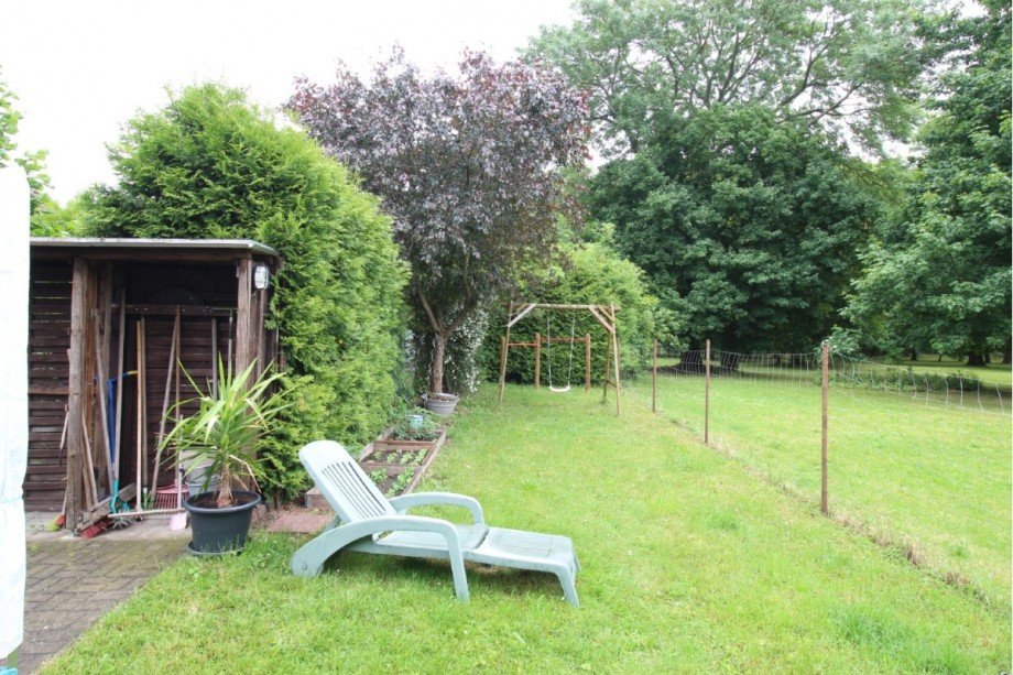 Gartenbereich Etagenwohnung Kleinbadegast