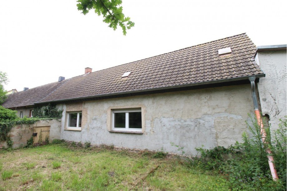R�ckansicht Wohnhaus Reihenendhaus L�bnitz a.d.Linde