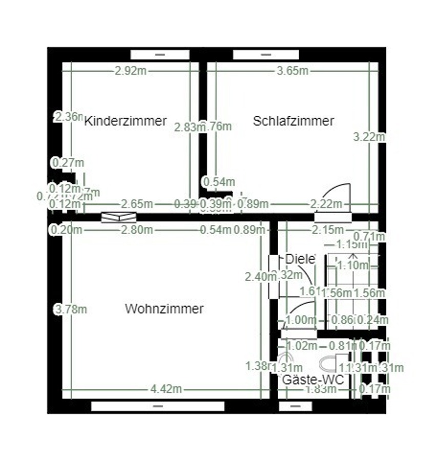 Grundriss DG Reihenmittelhaus K�then