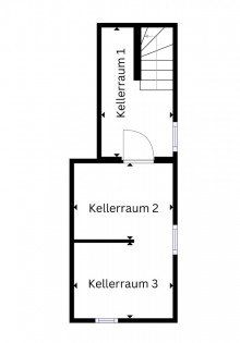 Grundriss KG OHNE K�UFERPROVISION!!! Gro�z�gige Doppelhaush�lfte mit wundersch�nem Garten