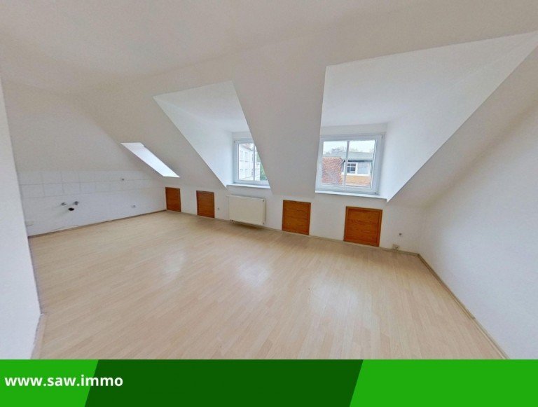 Wohnbereich mit K�che K�then Dachgeschosswohnung 1-Raum Dachgeschosswohnung im Zentrum von K�then