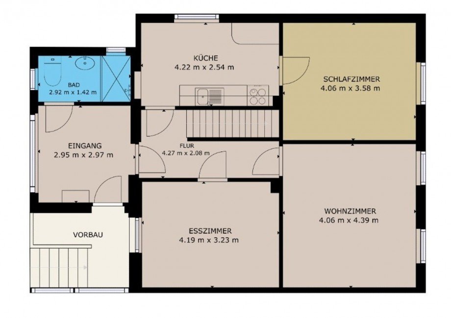 Grundriss EG Einfamilienhaus Aken