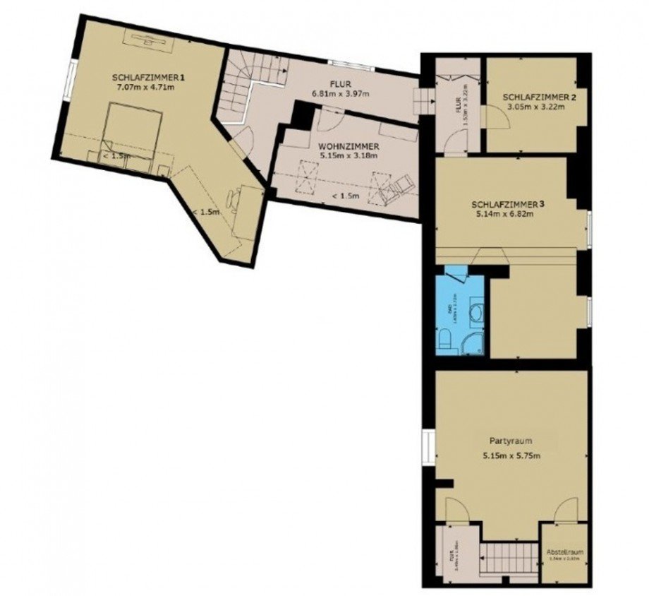 Grundriss OG Einfamilienhaus Micheln