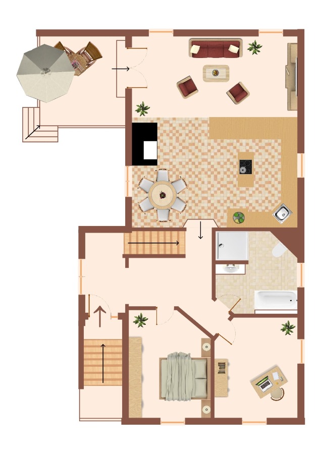 Grundriss EG Einfamilienhaus Prosigk