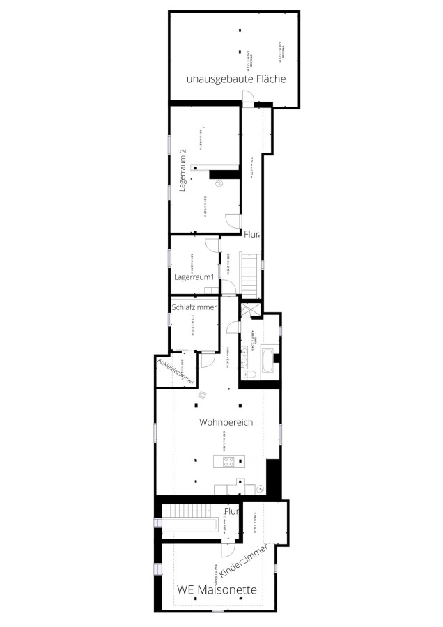 Grundriss Dachgeschoss Wohn- / Gesch�ftshaus K�then