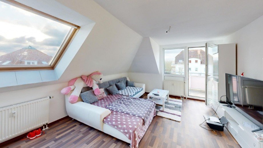 Wohnzimmer Dachgeschosswohnung K�then