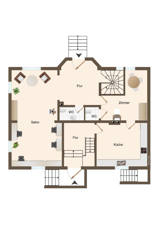 Grundriss EG Einfamilienhaus G�rzig