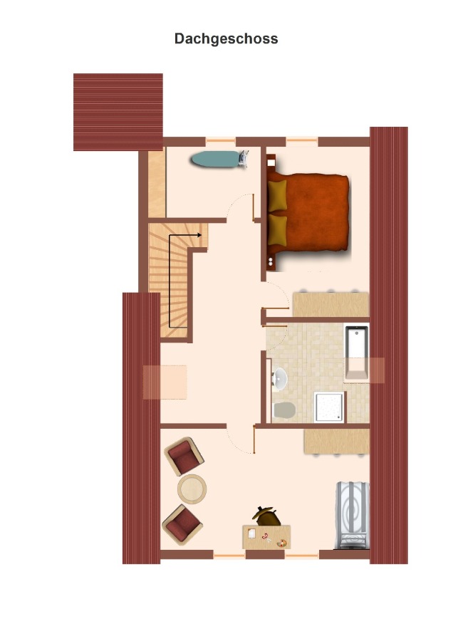 Grundriss DG Haus2 Einfamilienhaus K�nnern