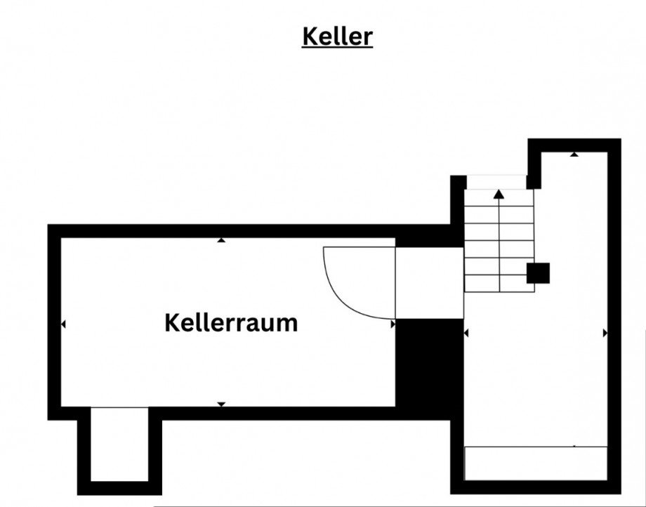Grundriss Keller Reihenendhaus K�nnern