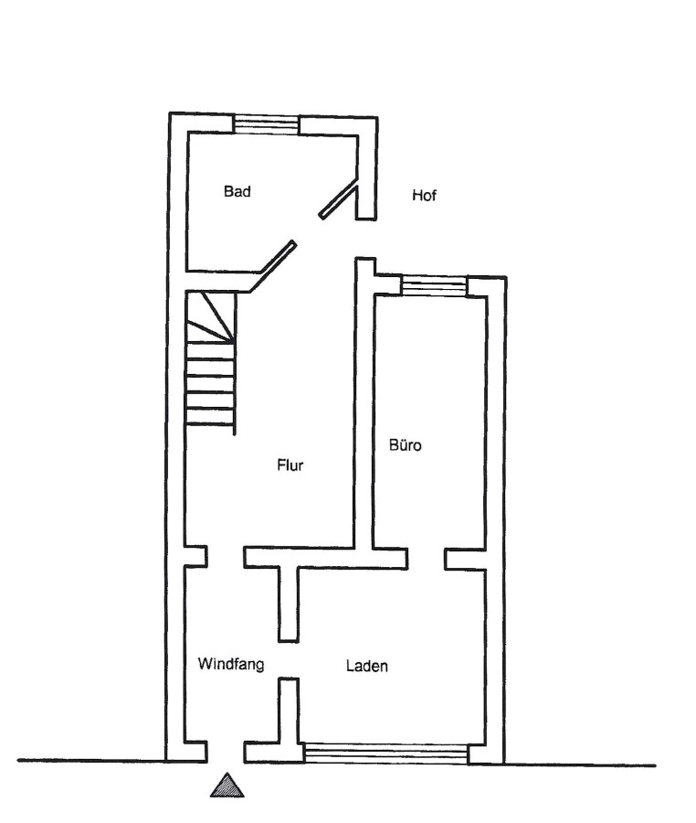 Grundriss EG Maisonettewohnung K�then/ Anhalt