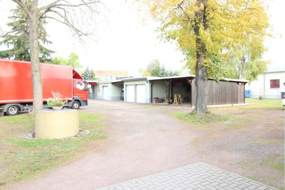 Blick auf das Grundst�ck Erdgeschosswohnung Stumsdorf