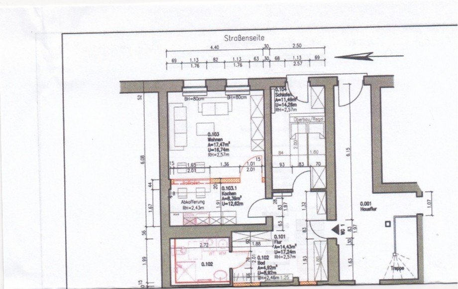 Grundriss 1 Erdgeschosswohnung K�then