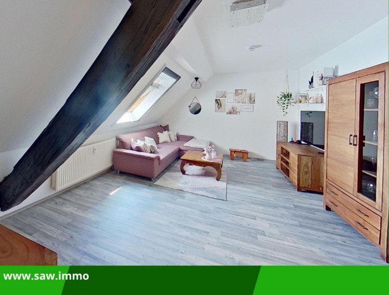 Wohnzimmer S�dliches Anhalt -G�rzig OT Reinsdorf Dachgeschosswohnung Helle, gem�tliche 3-Raum-Wohnung sucht neue Mieter