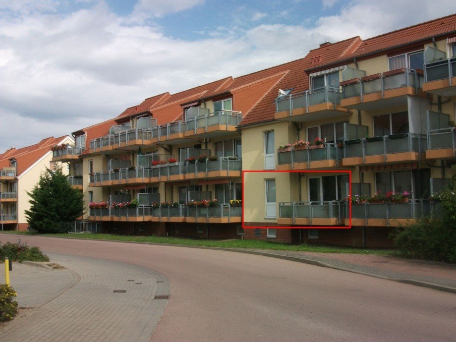 Hausvorderansicht Etagenwohnung K�then/ Anhalt