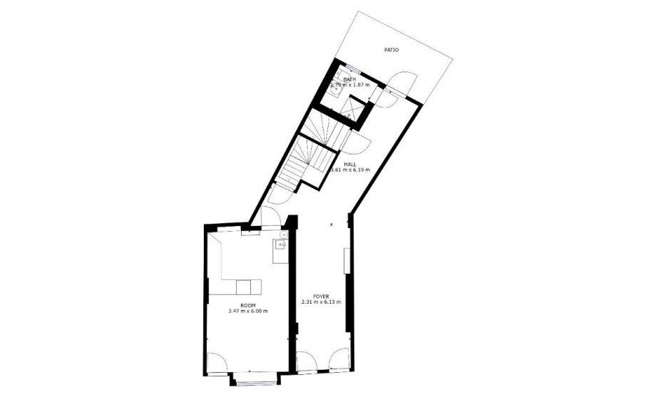 Grundriss EG Reihenhaus K�then