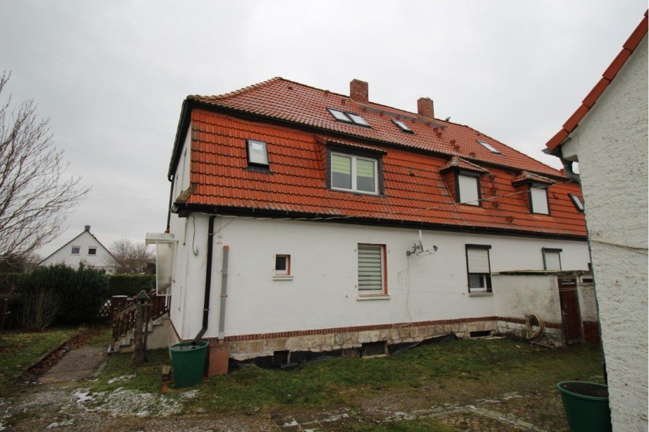 R�ckansicht Doppelhaush�lfte Osternienburger Land