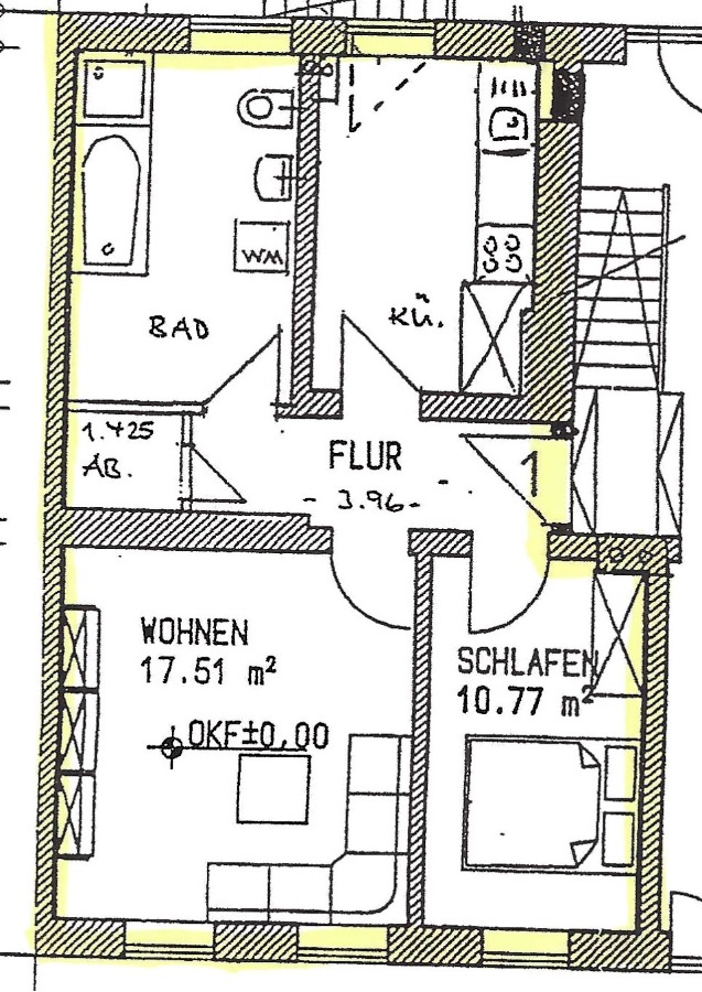 Grundriss Erdgeschosswohnung Dessau-Ro�lau