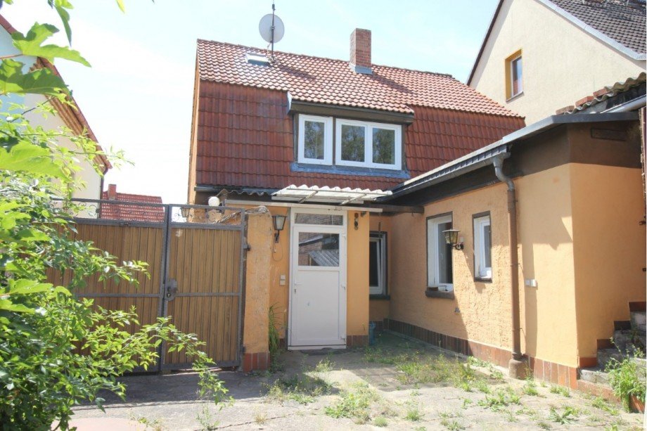 R�ckansicht Einfamilienhaus Osternienburger Land