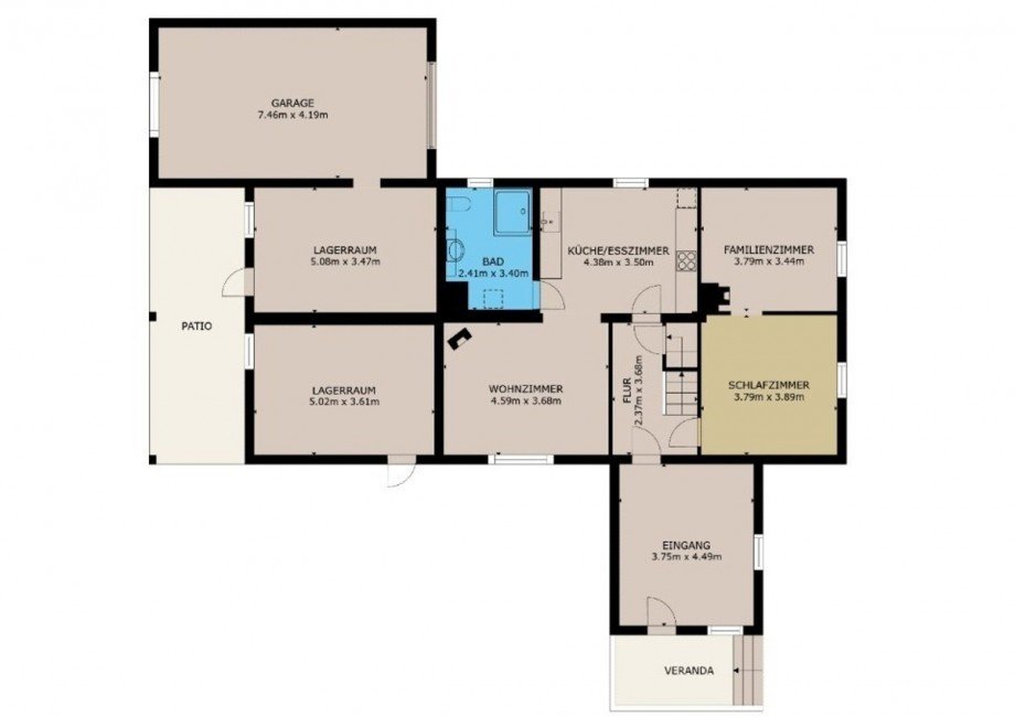 Grundriss EG Einfamilienhaus Gahrendorf