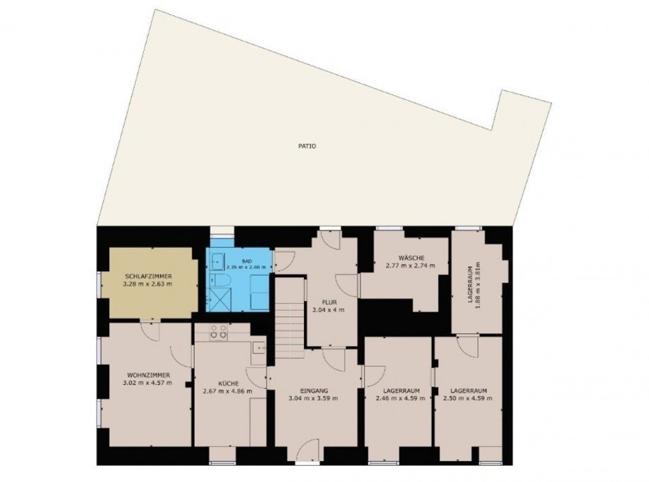 Grundriss EG Zweifamilienhaus Wettin-L�bej�n