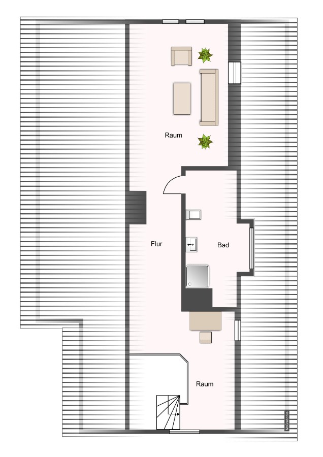 Grundriss Dachgeschoss Zweifamilienhaus K�then