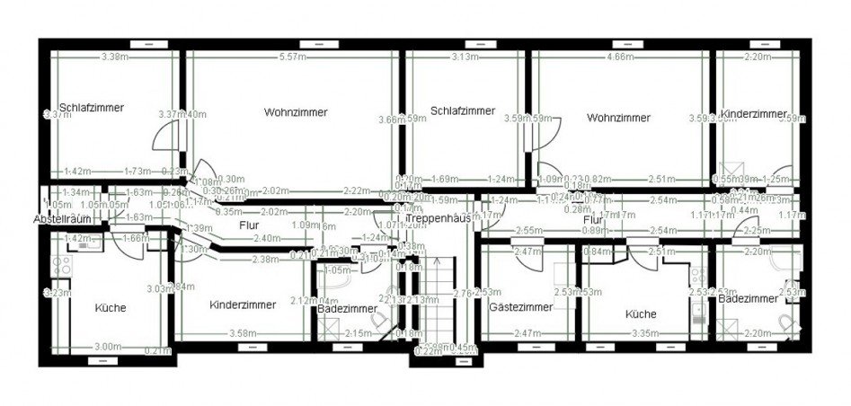 Grundriss DG Mehrfamilienhaus S�dliches Anhalt OT Reinsdorf