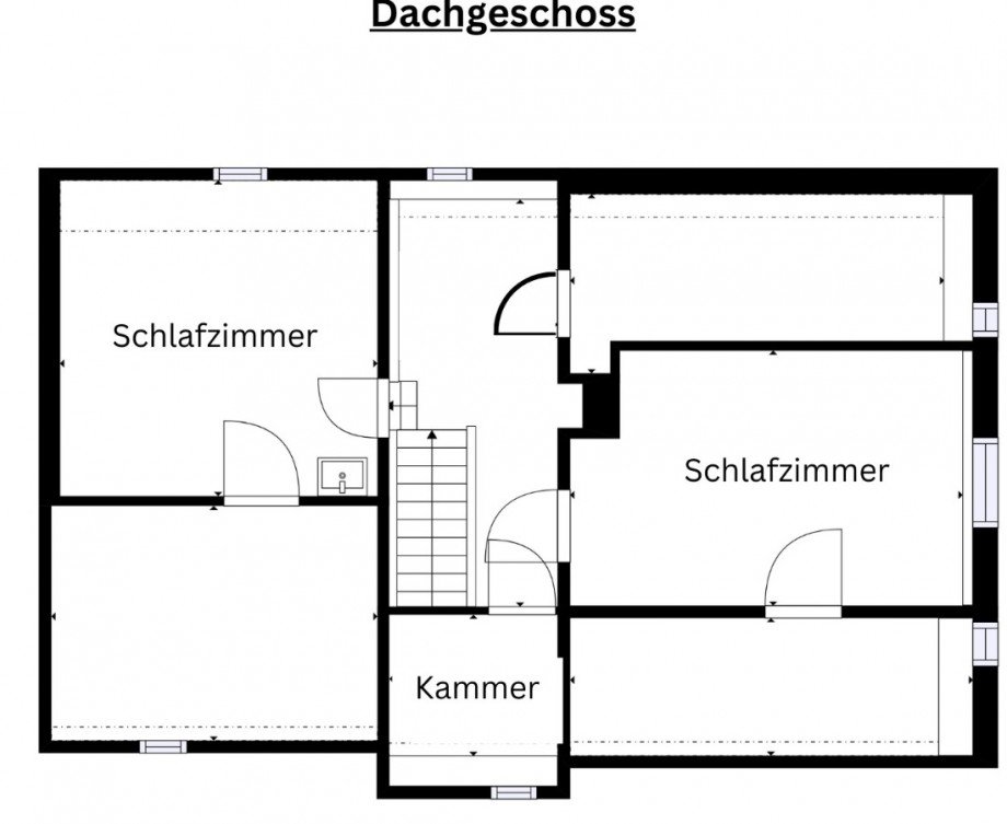 Grundriss DG Reihenendhaus K�nnern