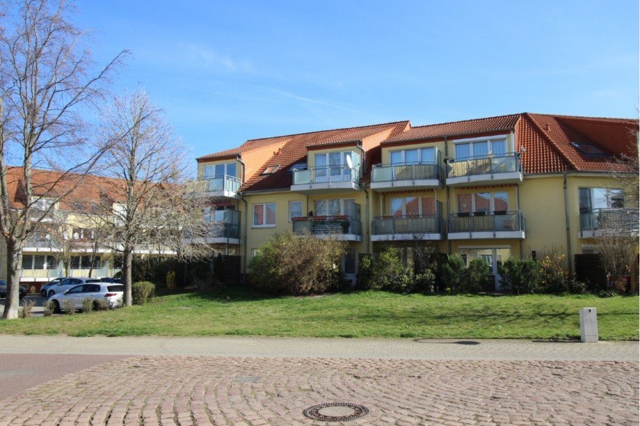 R�ckansicht Dachgeschosswohnung K�then