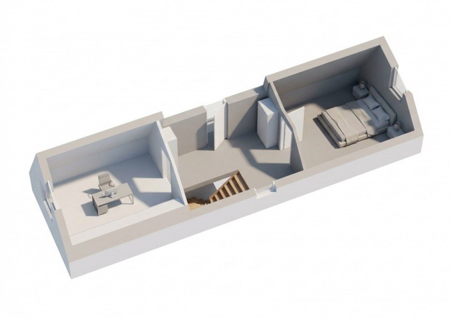 3D Grundriss DG Einfamilienhaus Fra�dorf