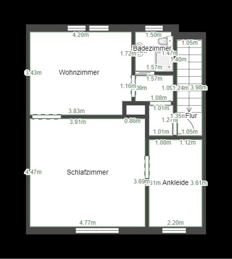 Grundriss DG Reihenmittelhaus K�then