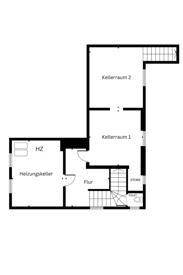 Grundriss KG Doppelhaush�lfte Osternienburger Land