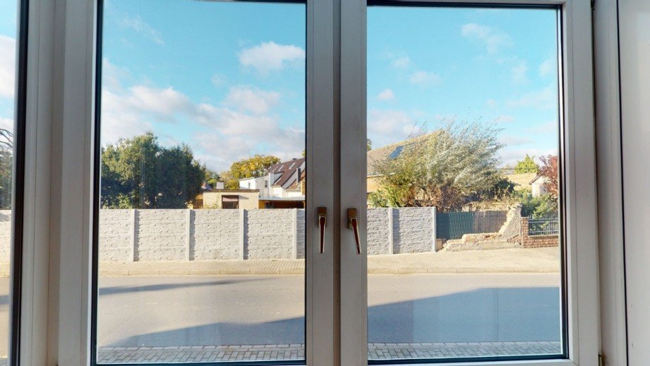 Blick aus dem Fenster Erdgeschosswohnung Stumsdorf