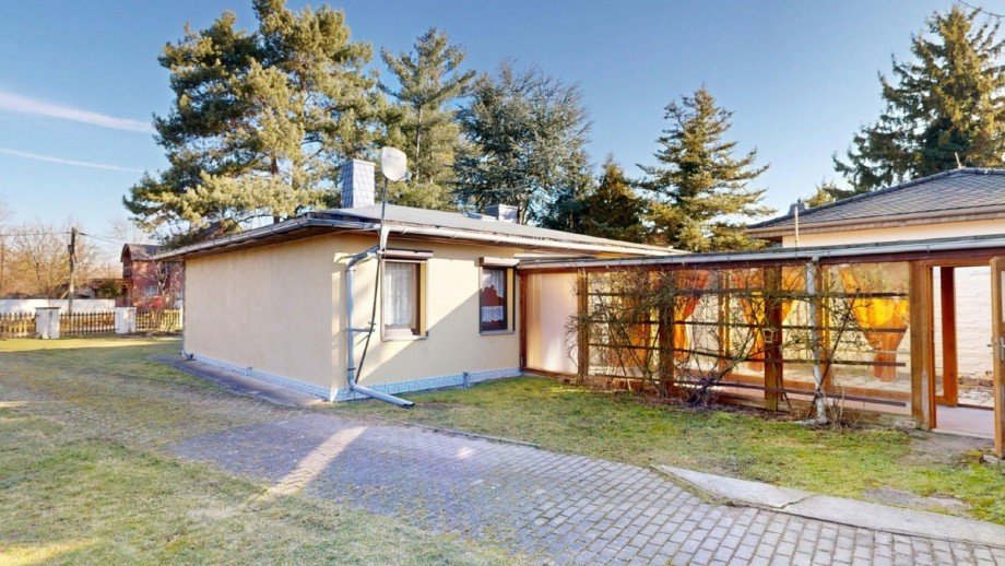 R�ckansicht Einfamilienhaus Aken